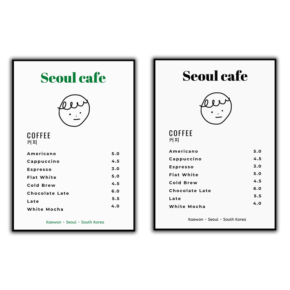 Korean Arts And Lifestyle - Seoul Cafe Poster Digital cetak seni