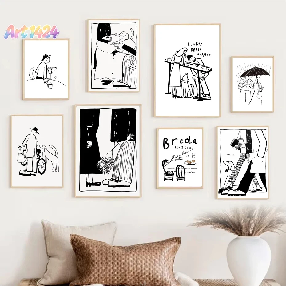 1pc Poster Seni Minimalis Skan - Korean Arts And Lifestyle ulasan dan harga