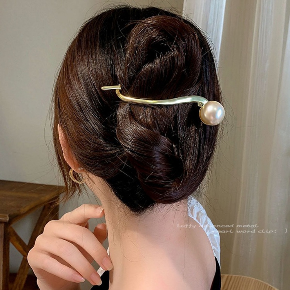 Jepit Rambut Mutiara Glitter E - Korean Women Lifestyle ulasan dan harga