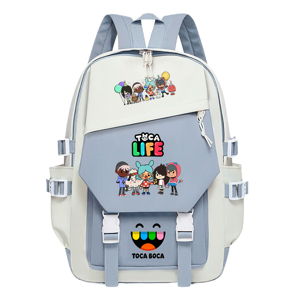 Toca Life World Print Backpack - Korean Women Lifestyle ulasan dan harga