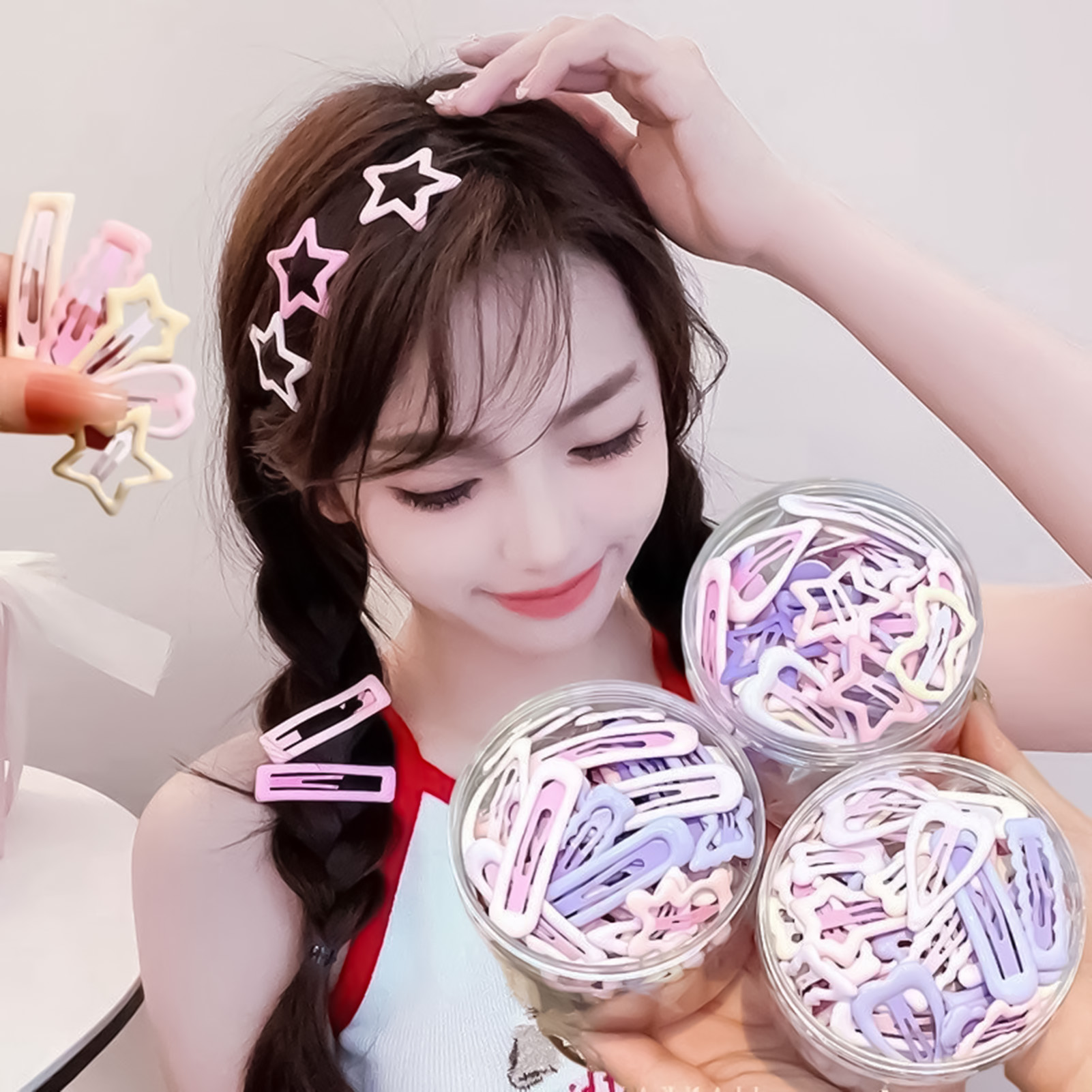 3 buah pin hiasan kepala gaya  - Korean Women Lifestyle ulasan dan harga